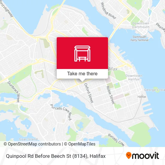 Quinpool Rd Before Beech St (8134) map