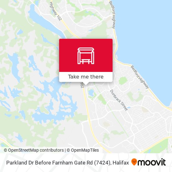 Parkland Dr Before Farnham Gate Rd (7424) map
