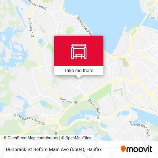 Dunbrack St Before Main Ave (6604) map