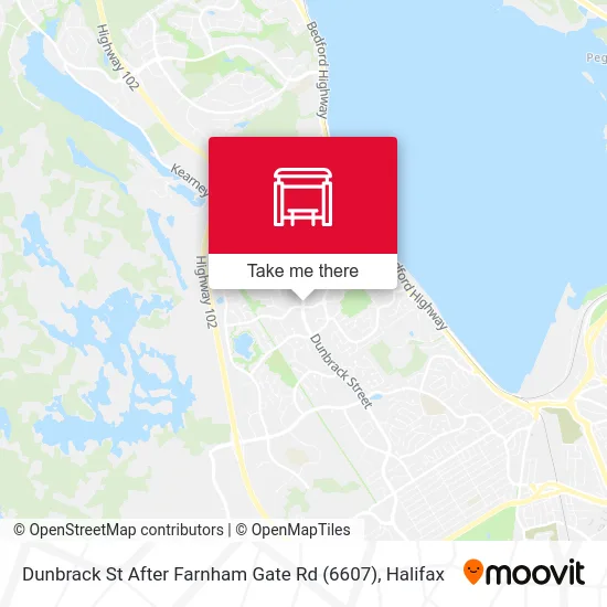 Dunbrack St After Farnham Gate Rd (6607) map