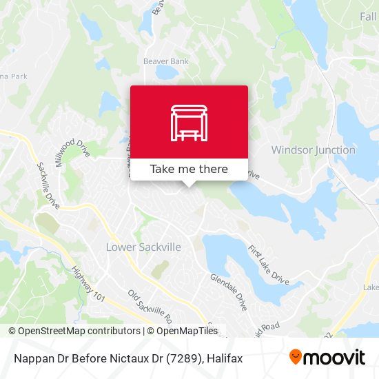 Nappan Dr Before Nictaux Dr (7289) map