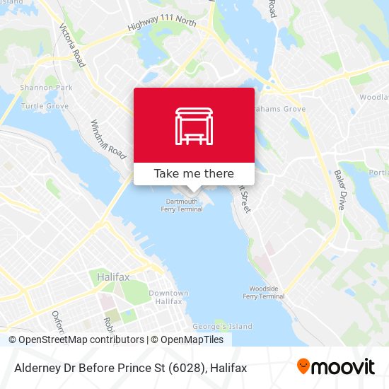 Alderney Dr Before Prince St (6028) map