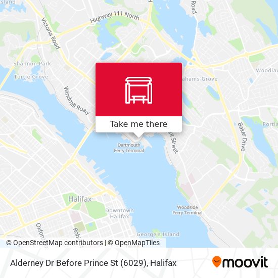 Alderney Dr Before Prince St (6029) map