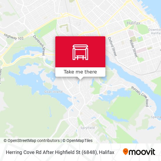 Herring Cove Rd After Highfield St (6848) map