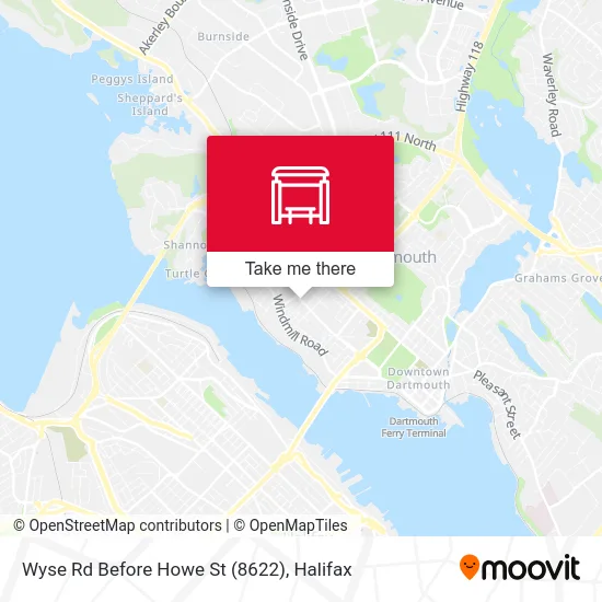 Wyse Rd Before Howe St (8622) map