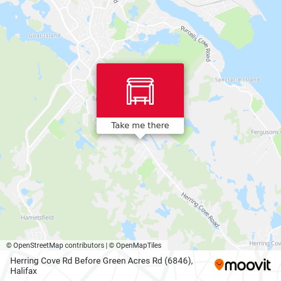 Herring Cove Rd Before Green Acres Rd (6846) map