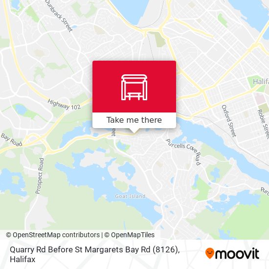Quarry Rd Before St Margarets Bay Rd (8126) map