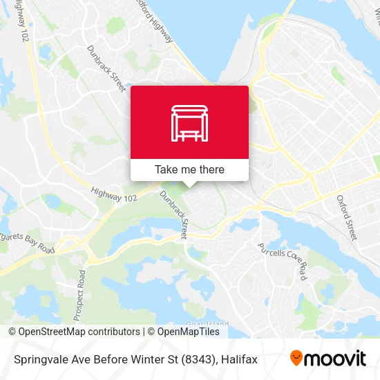 Springvale Ave Before Winter St (8343) map