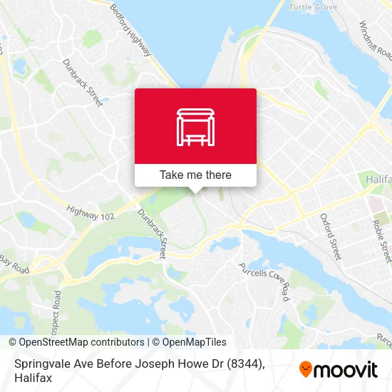 Springvale Ave Before Joseph Howe Dr (8344) map
