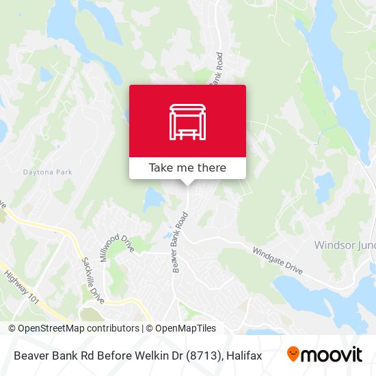 Beaver Bank Rd Before Welkin Dr (8713) map
