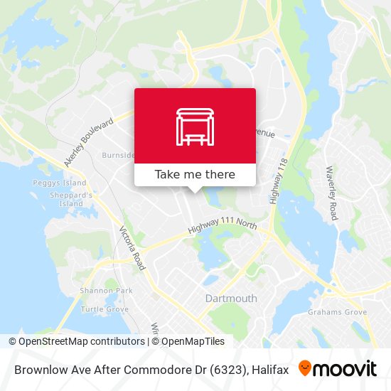 Brownlow Ave After Commodore Dr (6323) map