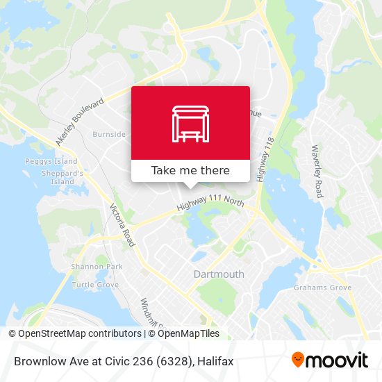 Brownlow Ave at Civic 236 (6328) map