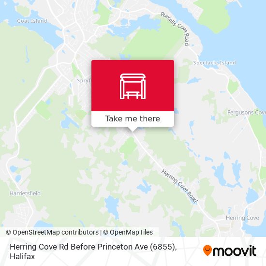 Herring Cove Rd Before Princeton Ave (6855) map