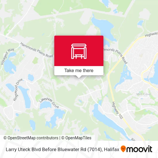 Larry Uteck Blvd Before Bluewater Rd (7014) map