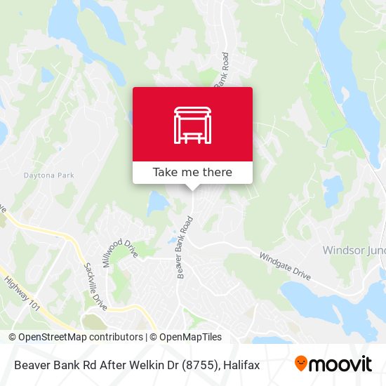 Beaver Bank Rd After Welkin Dr (8755) map