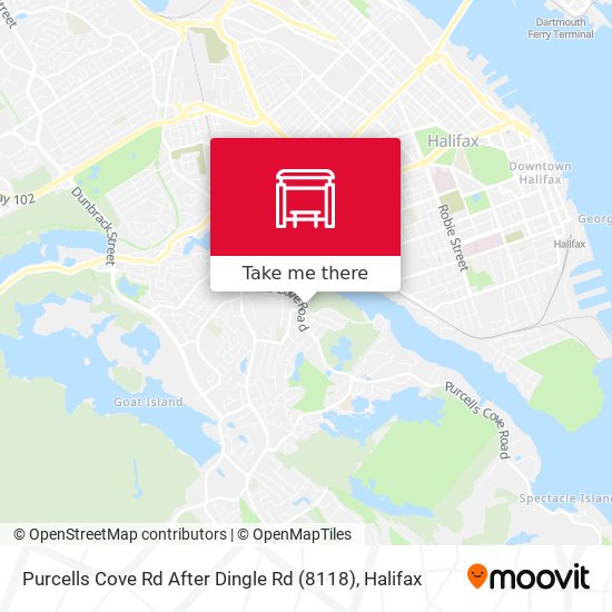 Purcells Cove Rd After Dingle Rd (8118) map