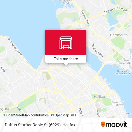 Duffus St After Robie St (6929) map