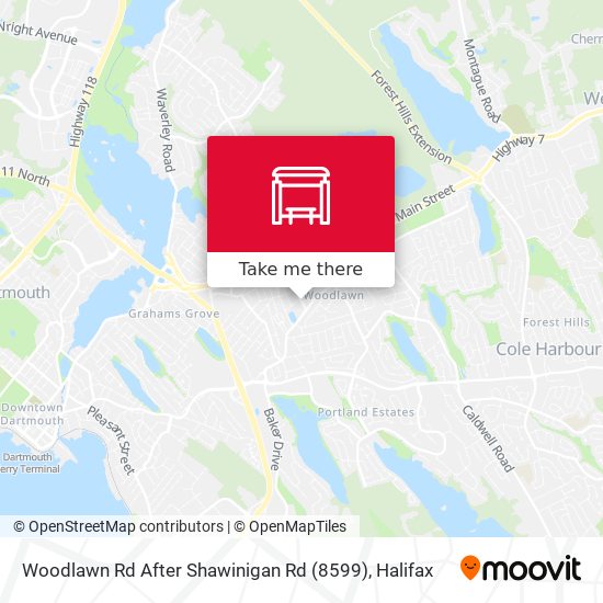 Woodlawn Rd After Shawinigan Rd (8599) map