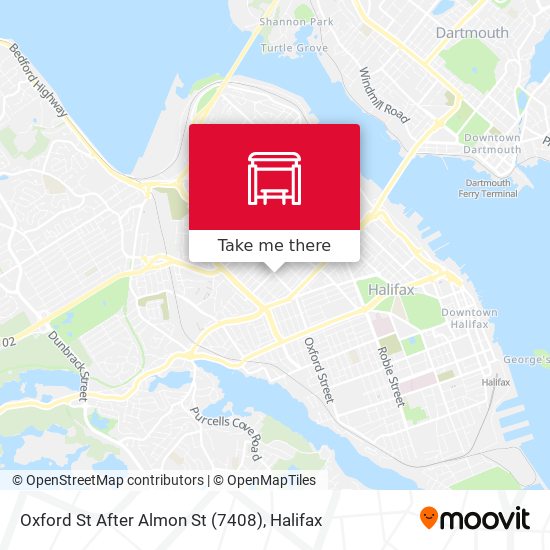 Oxford St After Almon St (7408) map
