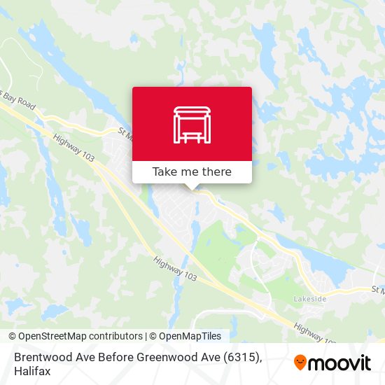 Brentwood Ave Before Greenwood Ave (6315) map