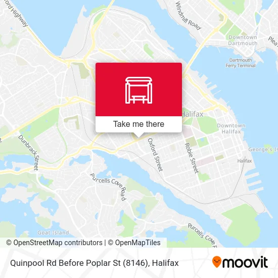 Quinpool Rd Before Poplar St (8146) map