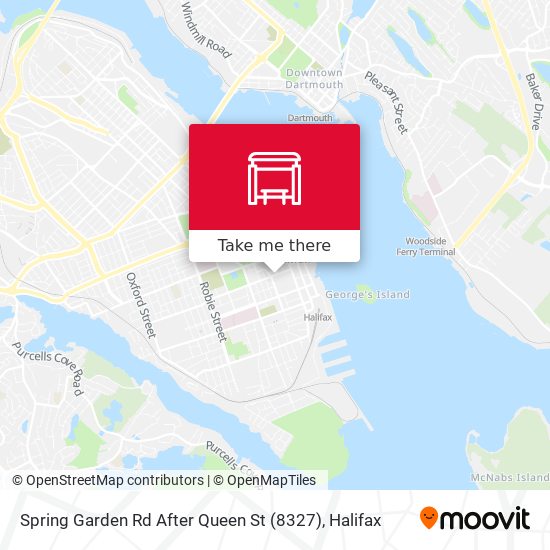Spring Garden Rd After Queen St (8327) map