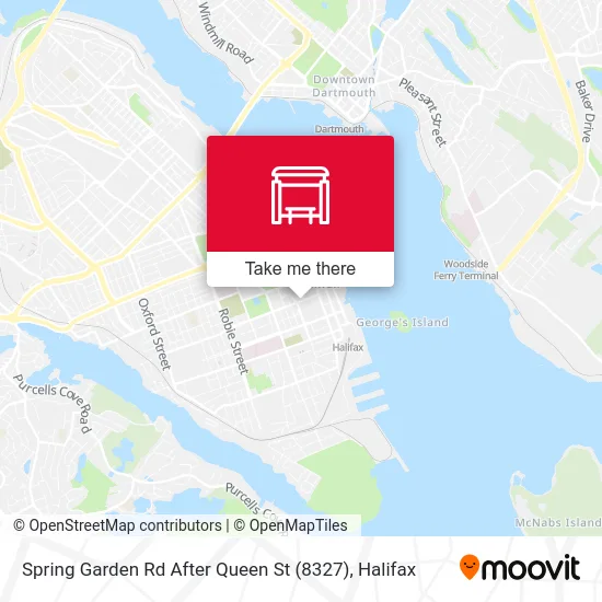 Spring Garden Rd After Queen St (8327) map