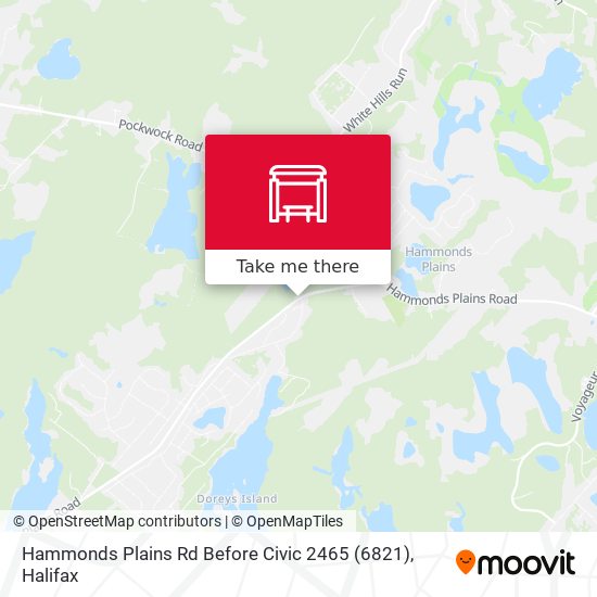 Hammonds Plains Rd Before Civic 2465 (6821) map
