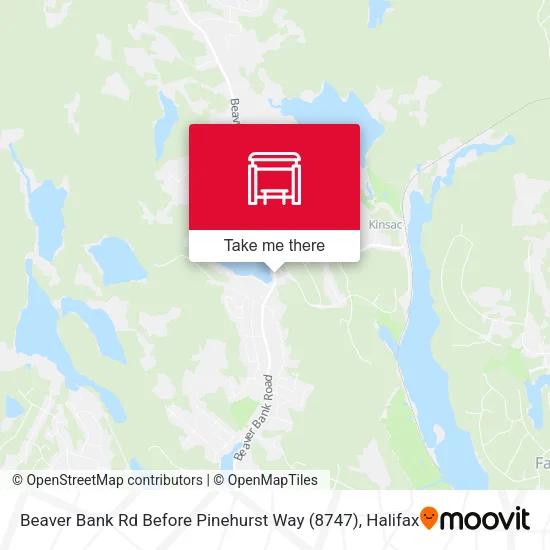 Beaver Bank Rd Before Pinehurst Way (8747) map