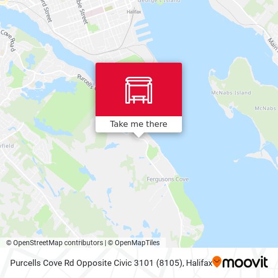 Purcells Cove Rd Opposite Civic 3101 (8105) map