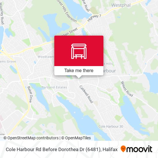 Cole Harbour Rd Before Dorothea Dr (6481) map