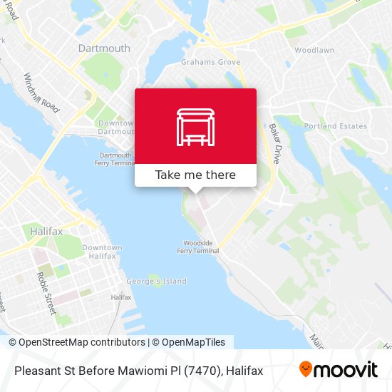 Pleasant St Before Mawiomi Pl (7470) map