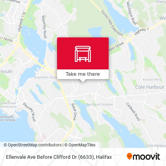 Ellenvale Ave Before Clifford Dr (6633) map