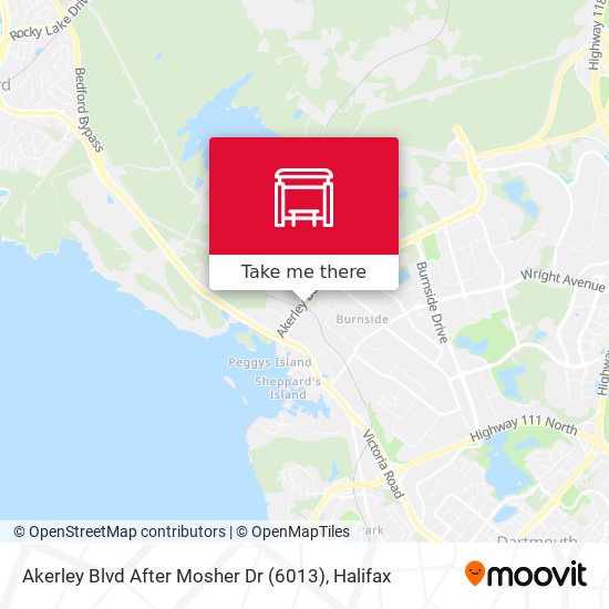 Akerley Blvd After Mosher Dr (6013) map
