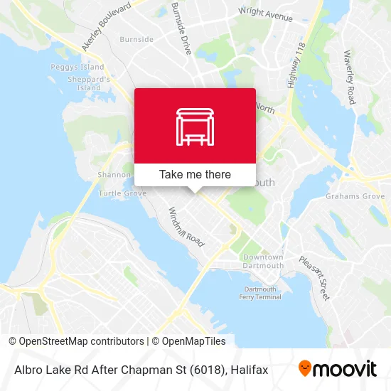 Albro Lake Rd After Chapman St (6018) map