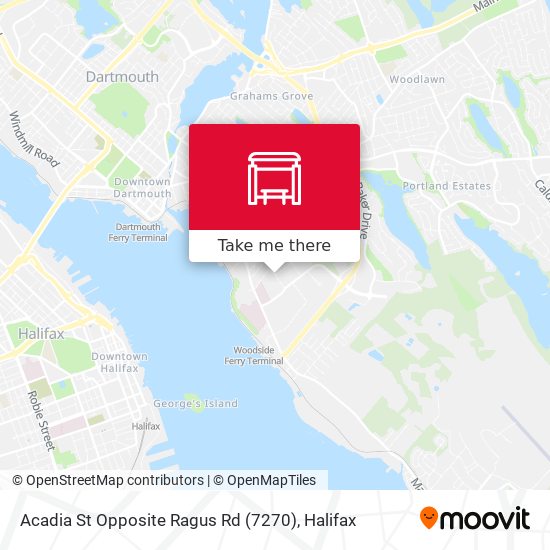 Acadia St Opposite Ragus Rd (7270) map