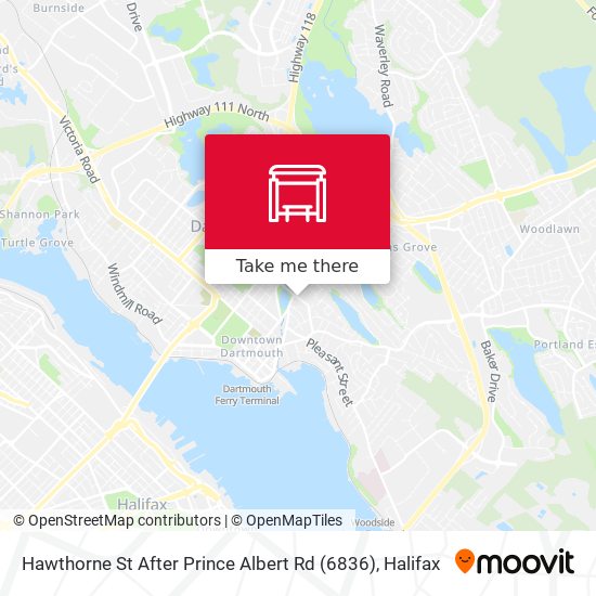 Hawthorne St After Prince Albert Rd (6836) map