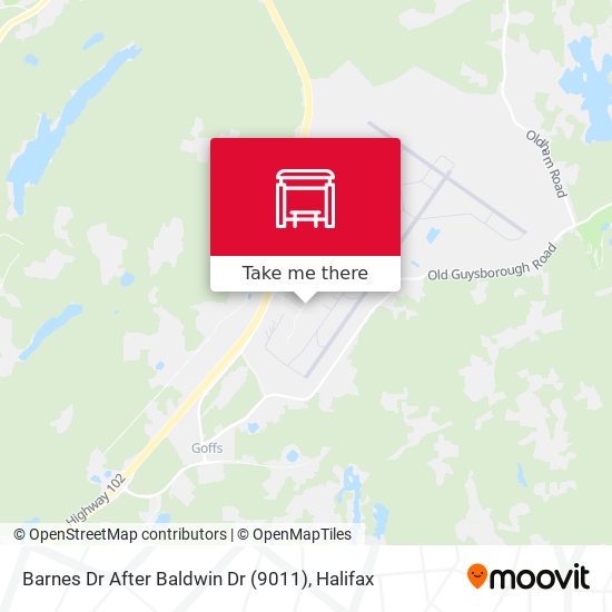 Barnes Dr After Baldwin Dr (9011) map