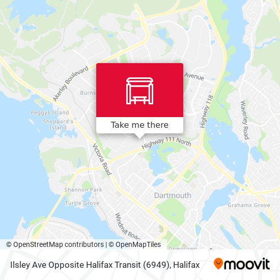 Ilsley Ave Opposite Halifax Transit (6949) map