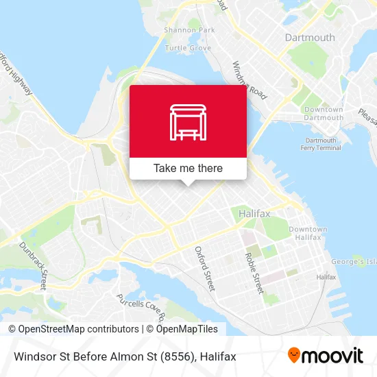 Windsor St Before Almon St (8556) map