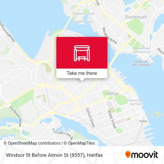 Windsor St Before Almon St (8557) map