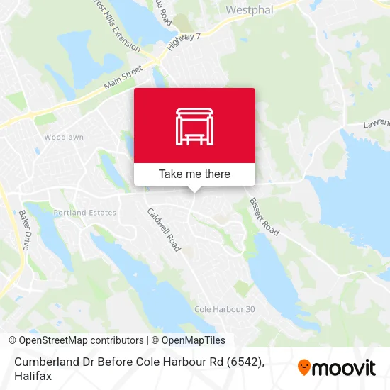 Cumberland Dr Before Cole Harbour Rd (6542) map