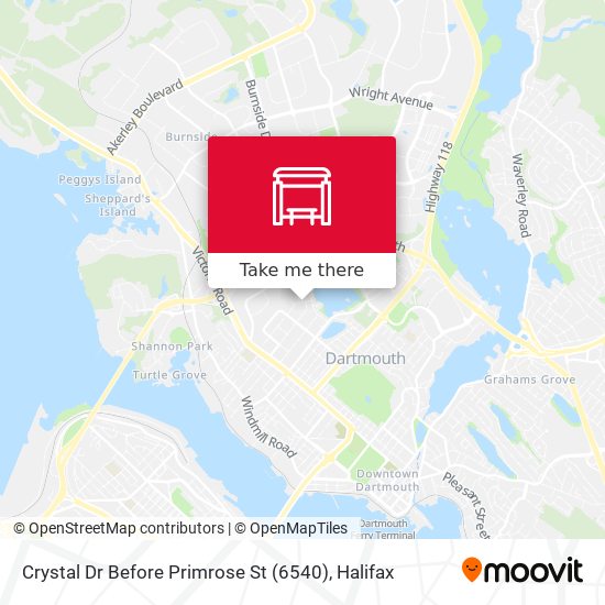 Crystal Dr Before Primrose St (6540) map