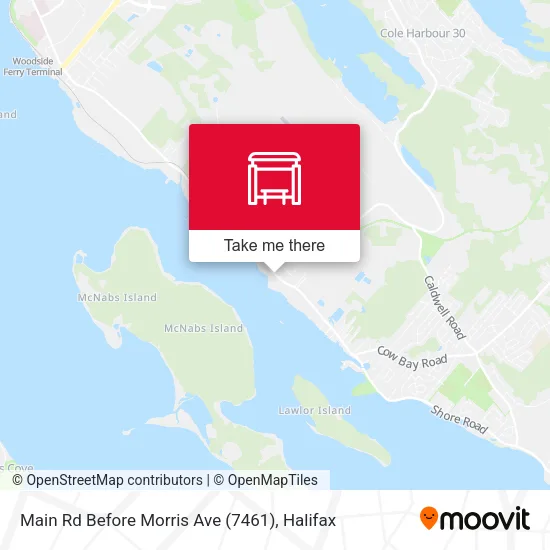 Main Rd Before Morris Ave (7461) map