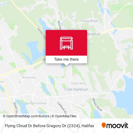 Flying Cloud Dr Before Gregory Dr (2324) map