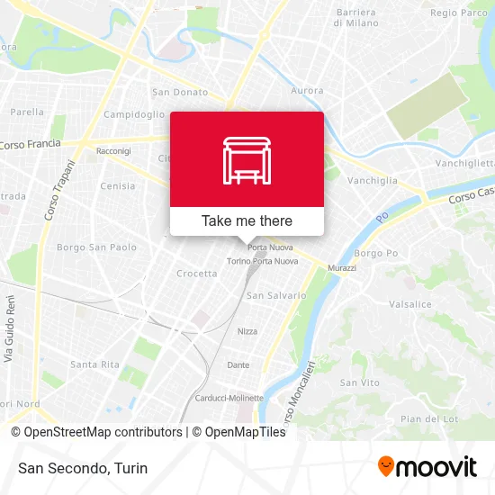 San Secondo map