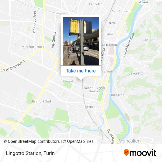 Lingotto Station map