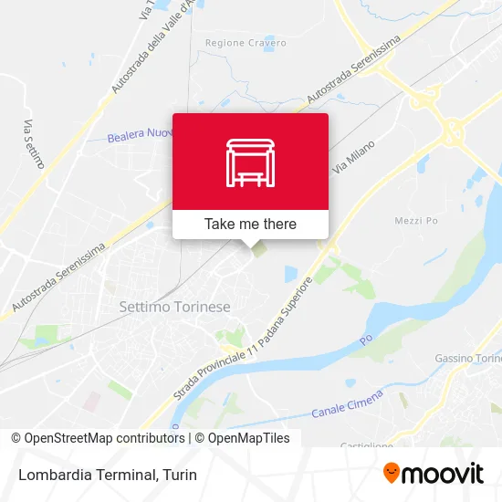 Lombardia Terminal map