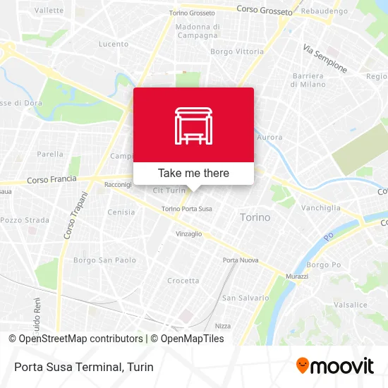 Porta Susa Terminal map