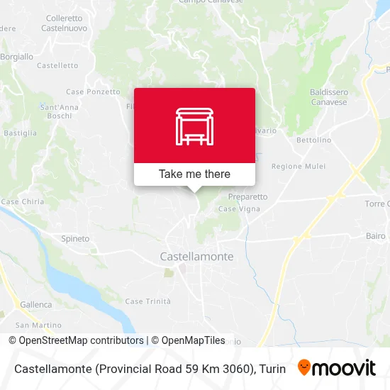 Castellamonte (Provincial Road 59 Km 3060) map
